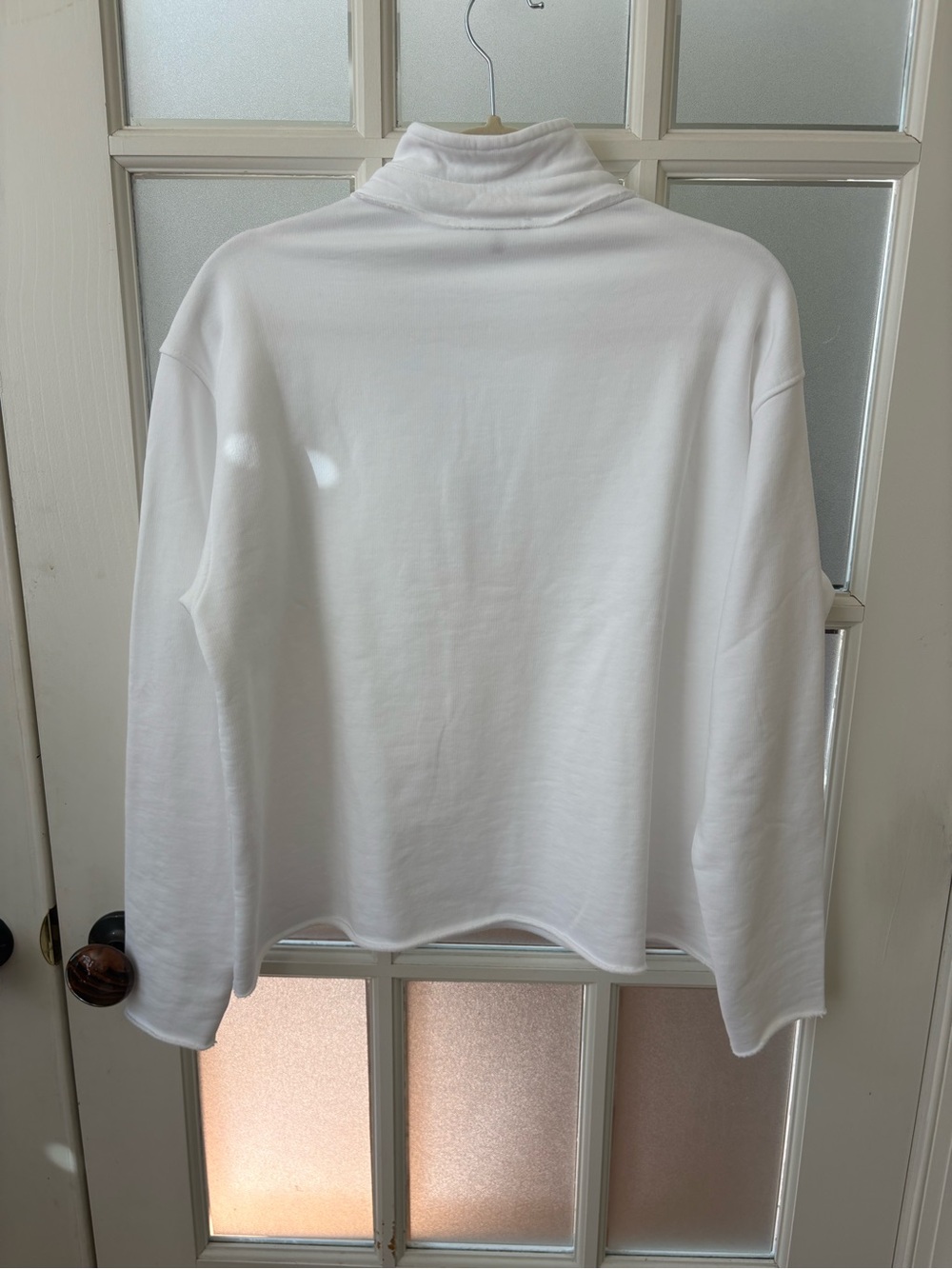 Quince organic French Terry White Henley sweatshirt - Picture 3 of 4